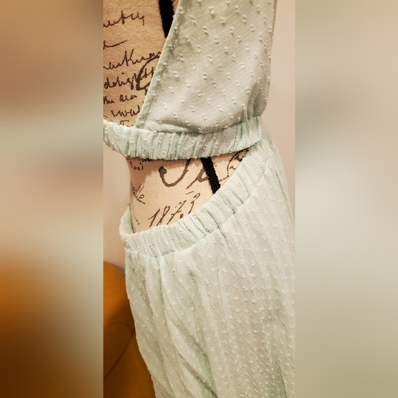 NWOT ASOS DESIGN  Elegant Mint Green Maxi Dress, Size 12. - Picture 6 of 12